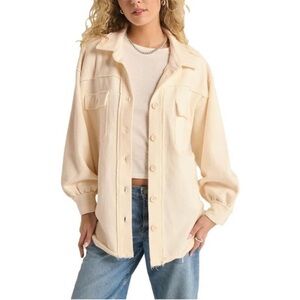NWT Z Supply Abbott Longline Jacket Sea Salt